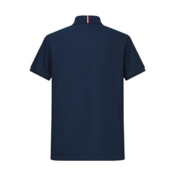 Camiseta TM001# Tipo Polo Azul Oscuro Para Hombre