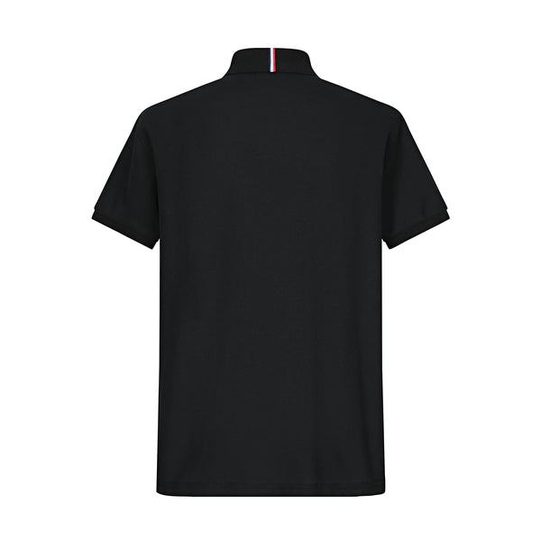 Camiseta TM001# Tipo Polo Negro Para Hombre