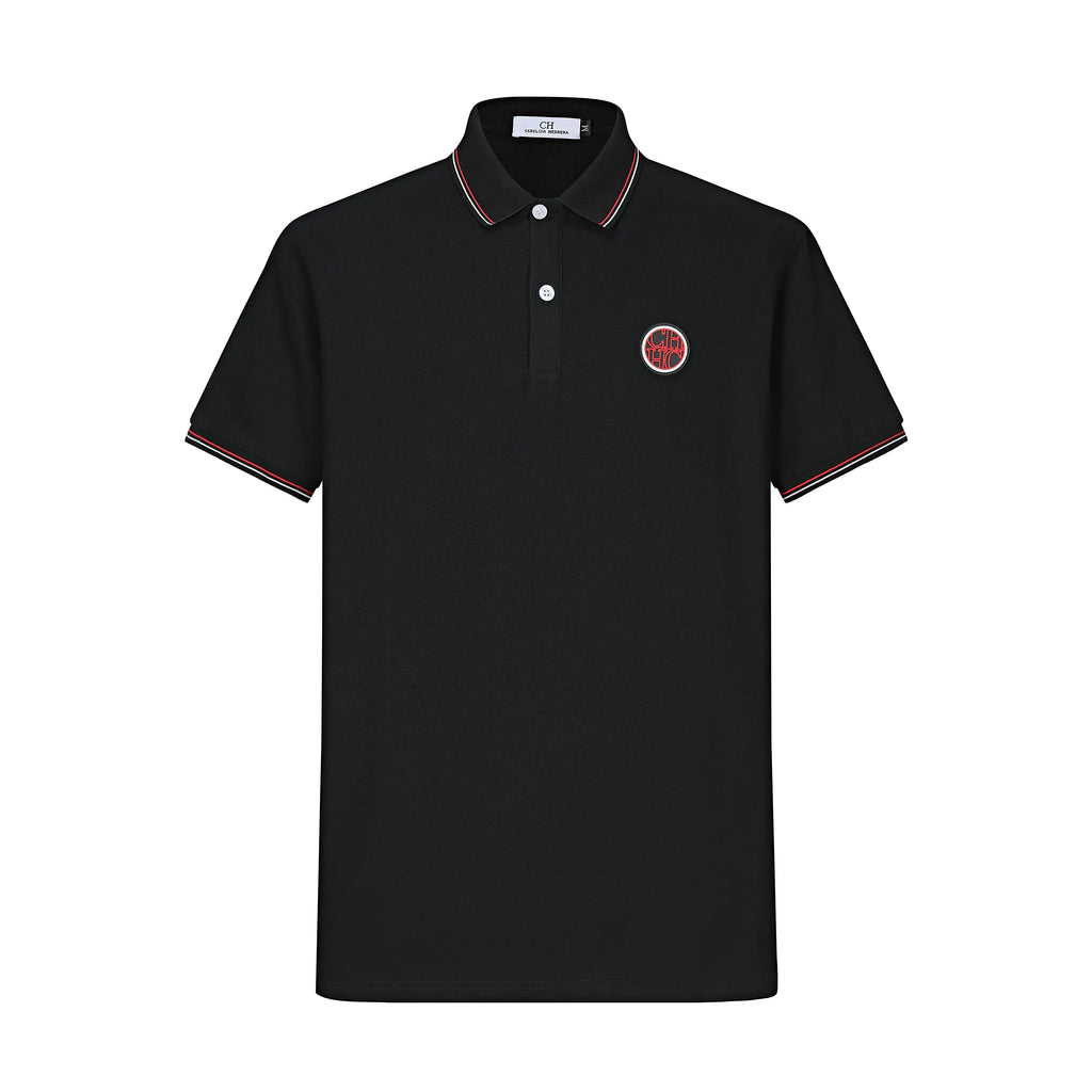 Camiseta CH 502 Tipo Polo Negro Para Hombre