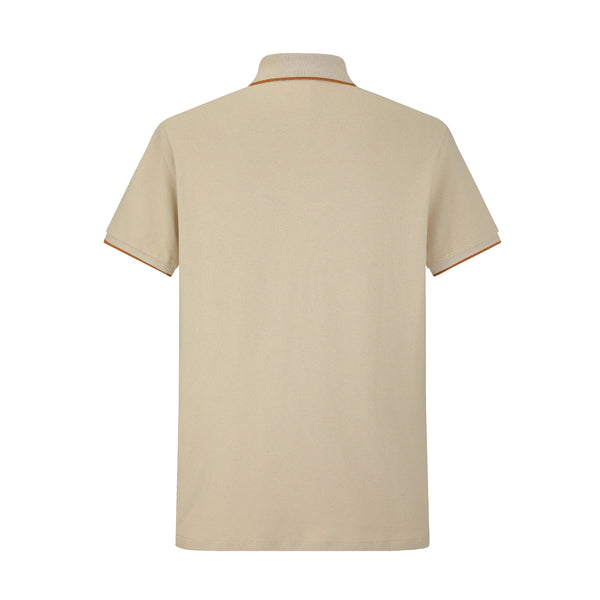 Camiseta 58201 Tipo Polo Beige Para Hombre