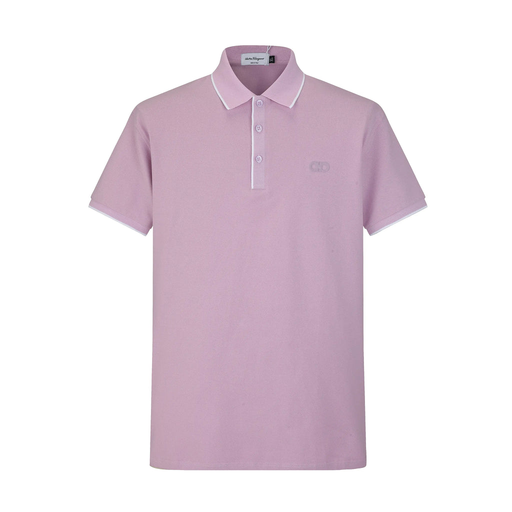 Camiseta 58201 Tipo Polo Lila Para Hombre