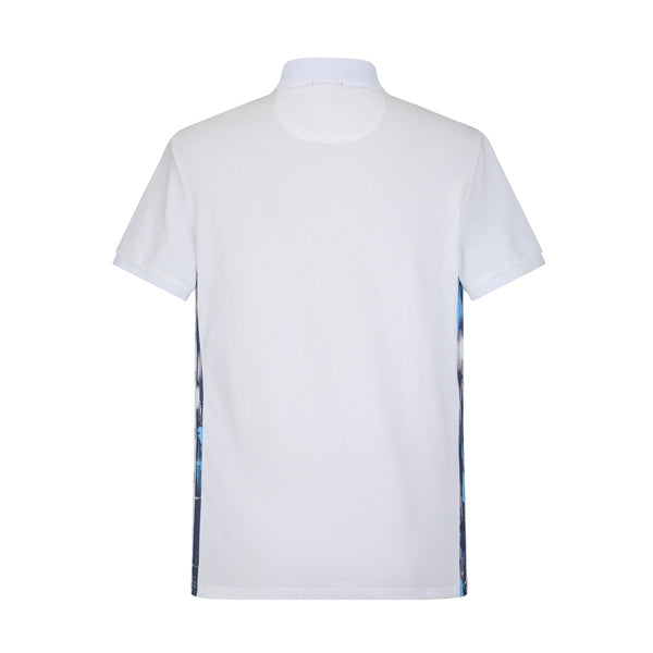 Camiseta 93011 Tipo Polo Blanca Para Hombre