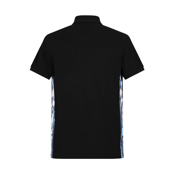 Camiseta 93011 Tipo Polo Negra Para Hombre