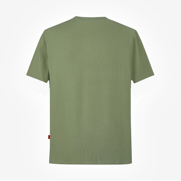 Camiseta B66002 Básica Verde Para Hombre