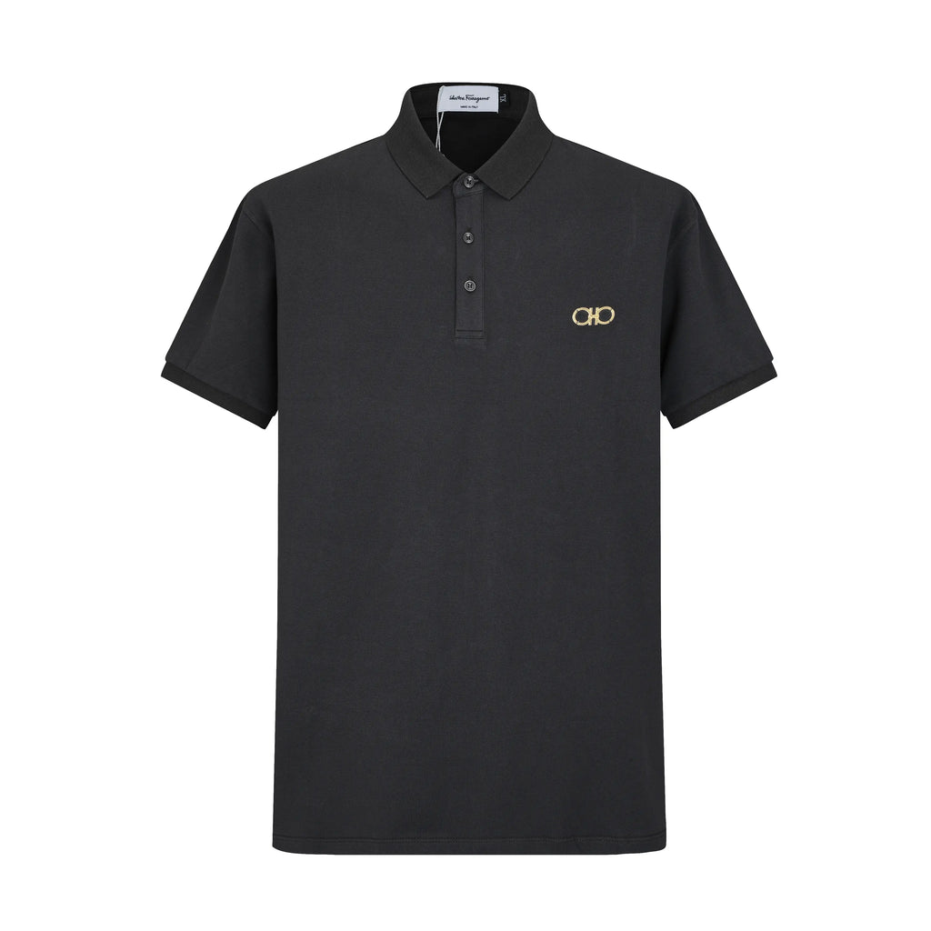 Camiseta 58186 Tipo Polo Gris Oscuro Para Hombre