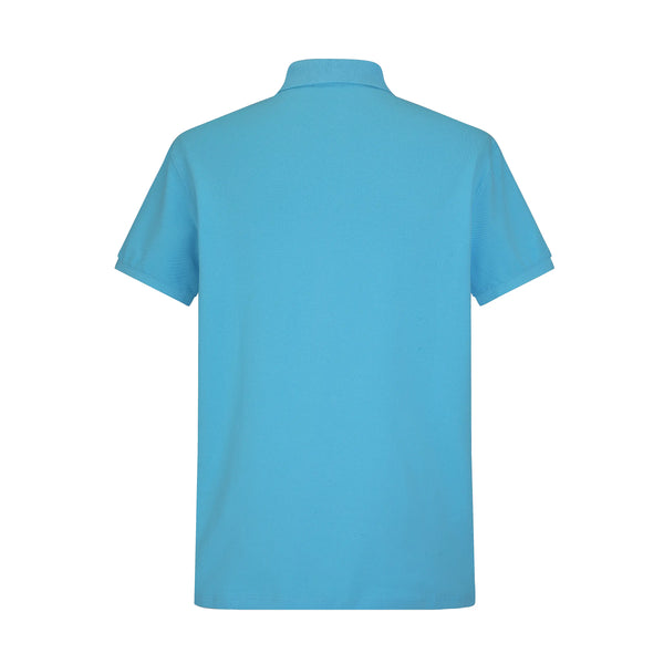 Camiseta 58186 Tipo Polo Azul Para Hombre