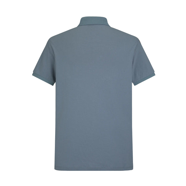 Camiseta 58186 Tipo Polo Azul Grey Para Hombre