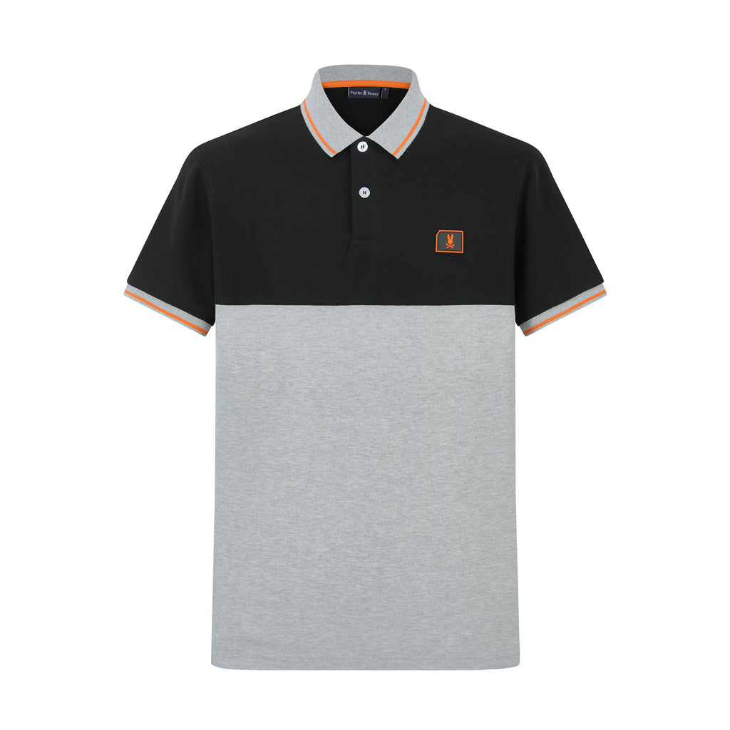 Camiseta Bu107 Tipo Polo Gris Para Hombre