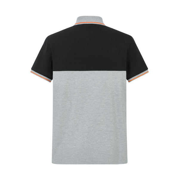 Camiseta Bu107 Tipo Polo Gris Para Hombre