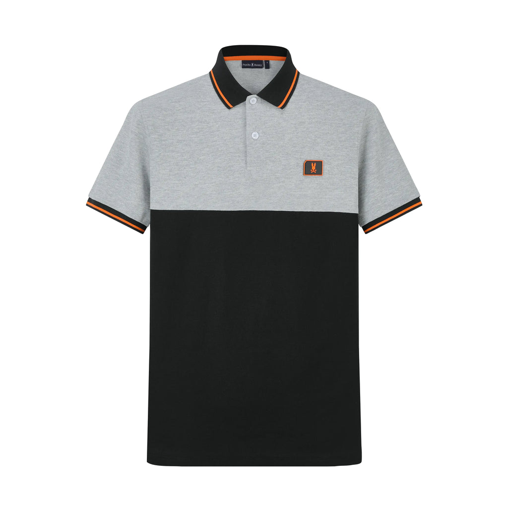 Camiseta Bu107 Tipo Polo Negro Para Hombre