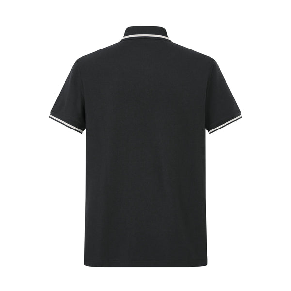 Camiseta 13612 Tipo Polo Negra Para hombre