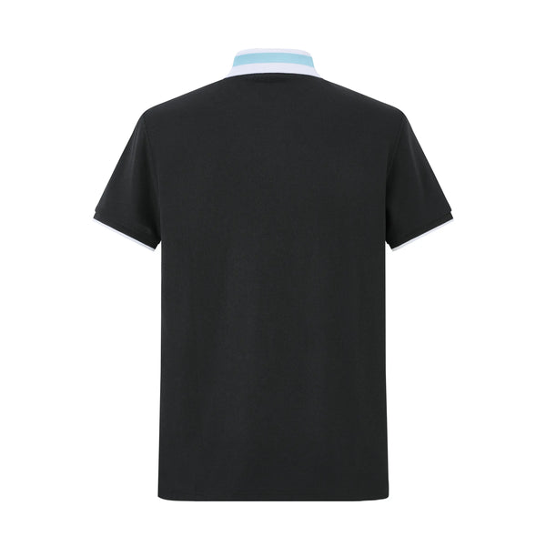 Camiseta 13610 Tipo Polo Negro Para hombre