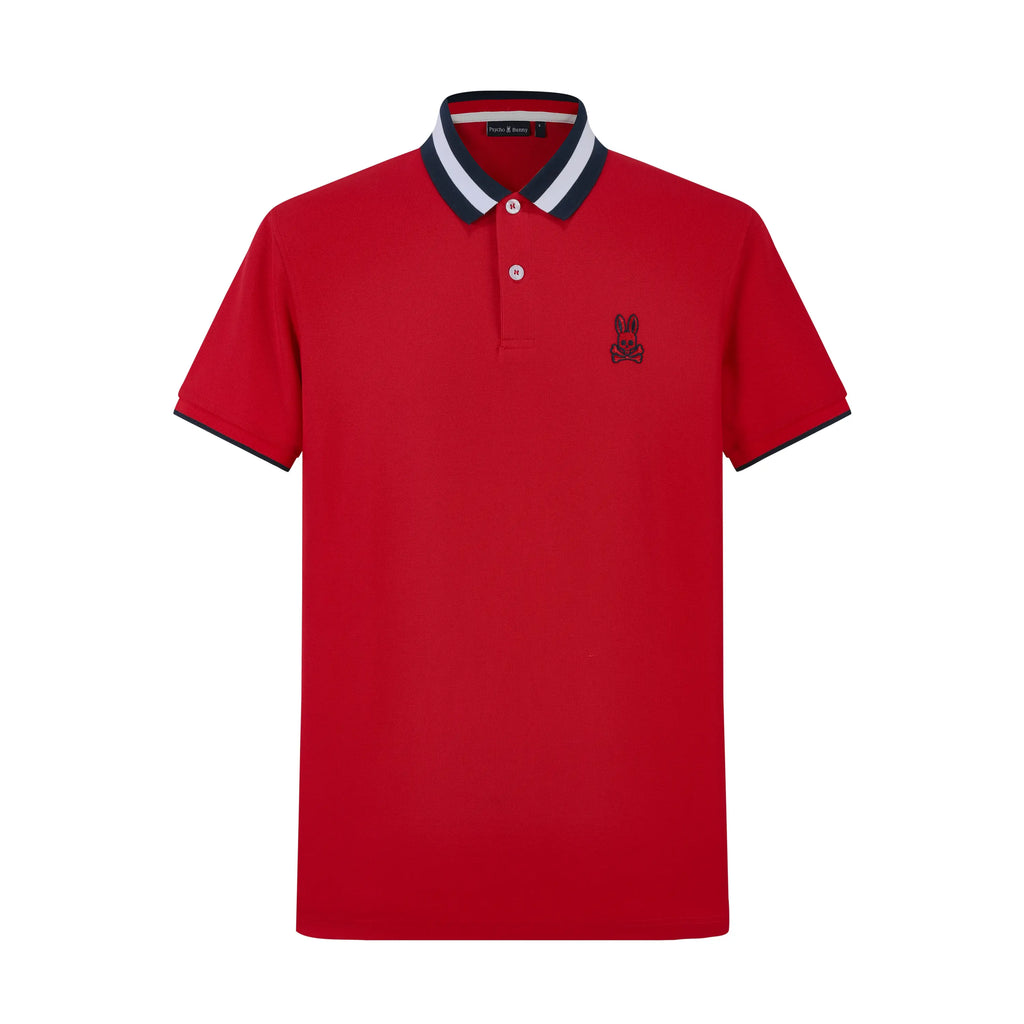 Camiseta 13610 Tipo Polo Rojo Para hombre