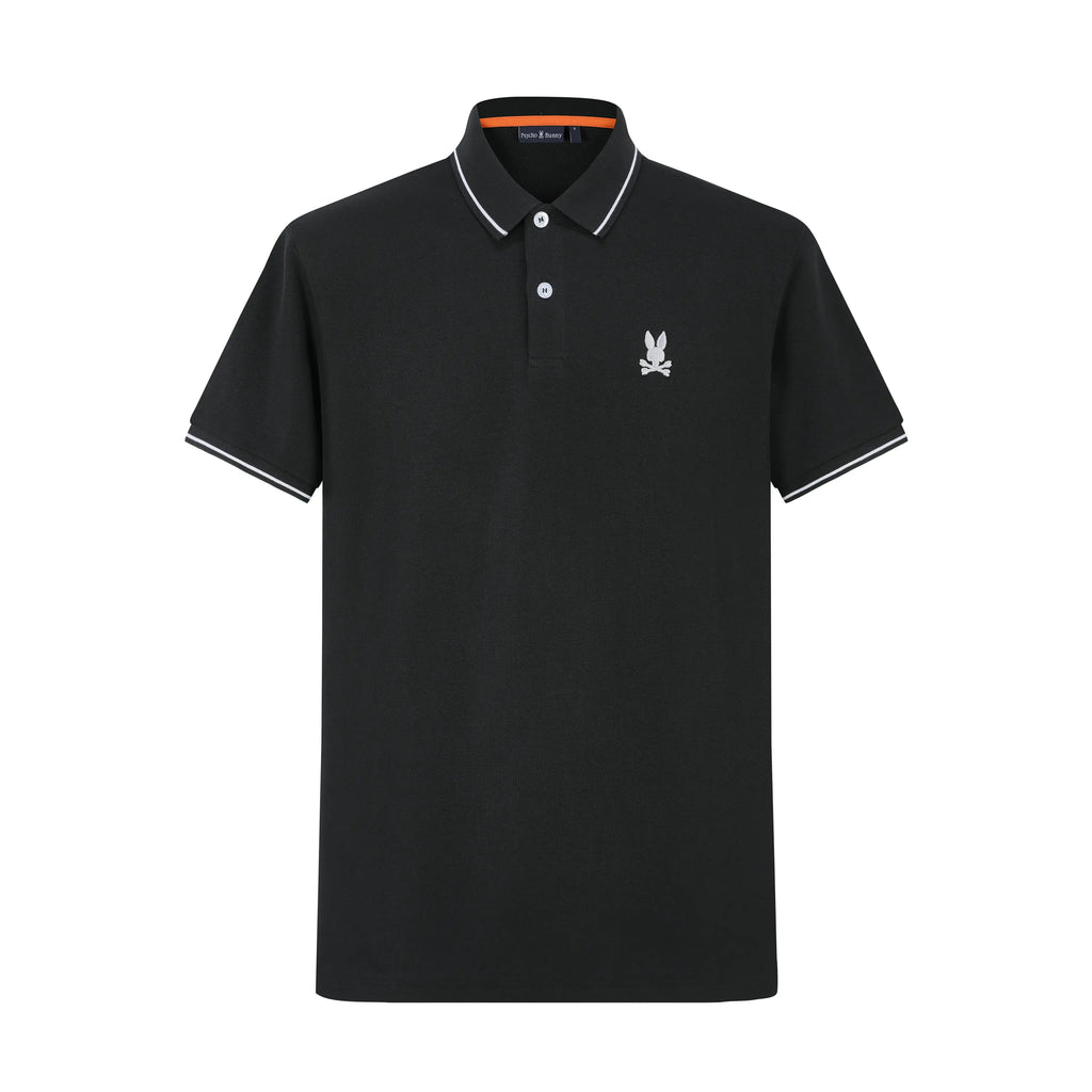 Camiseta 13609 Tipo Polo Negro Para hombre