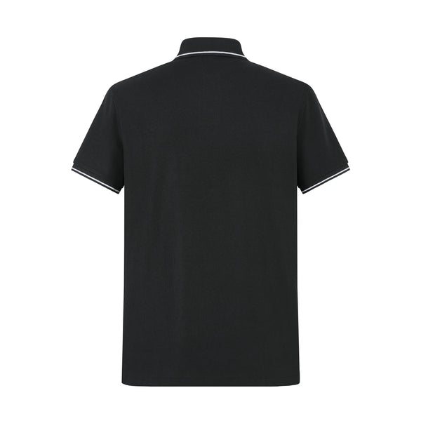 Camiseta 13609 Tipo Polo Negro Para hombre