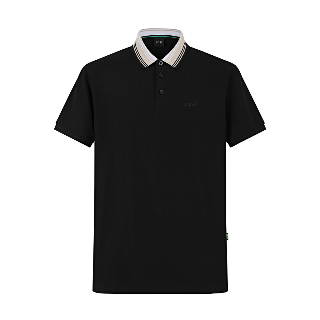 Camiseta 333-8 Tipo Polo Negra Para hombre