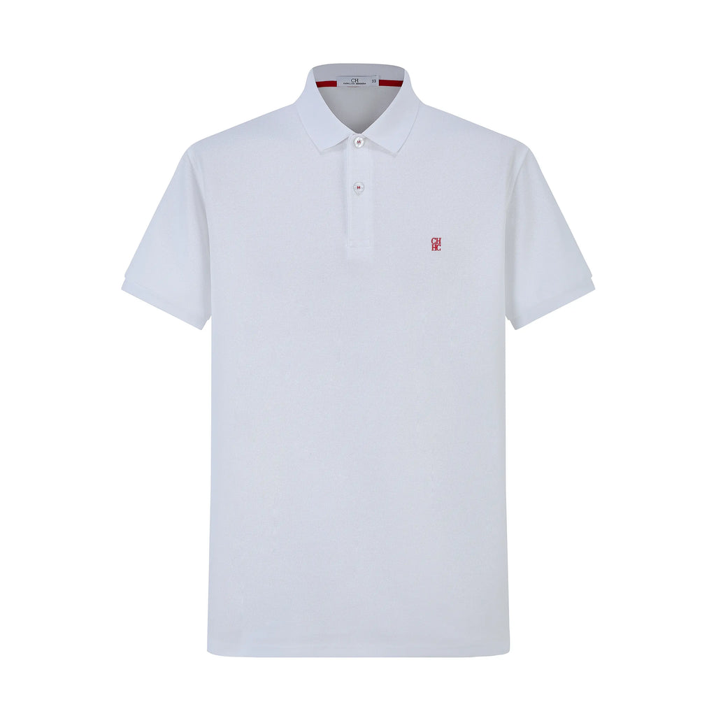 Camiseta CH503 Tipo Polo Blanco Para hombre