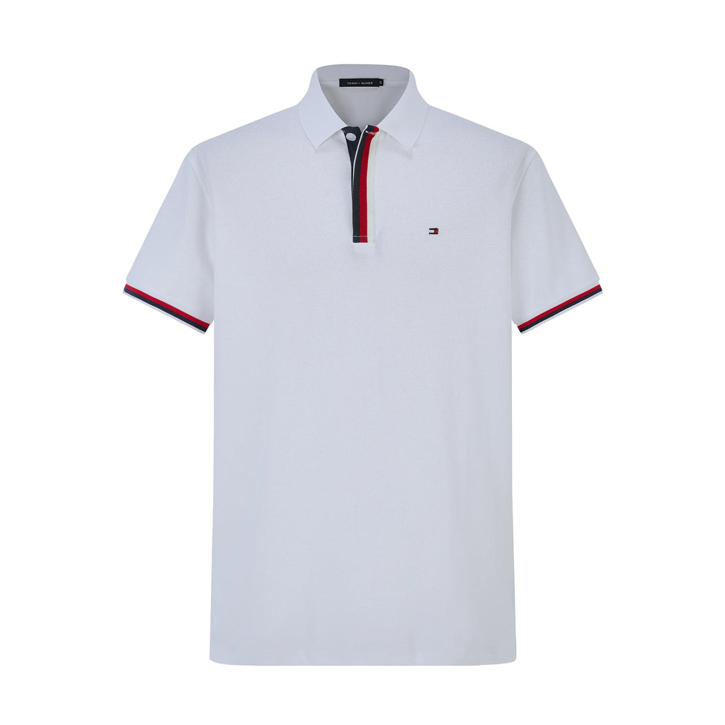 Camiseta T360-8 Tipo Polo Blanco Para hombre