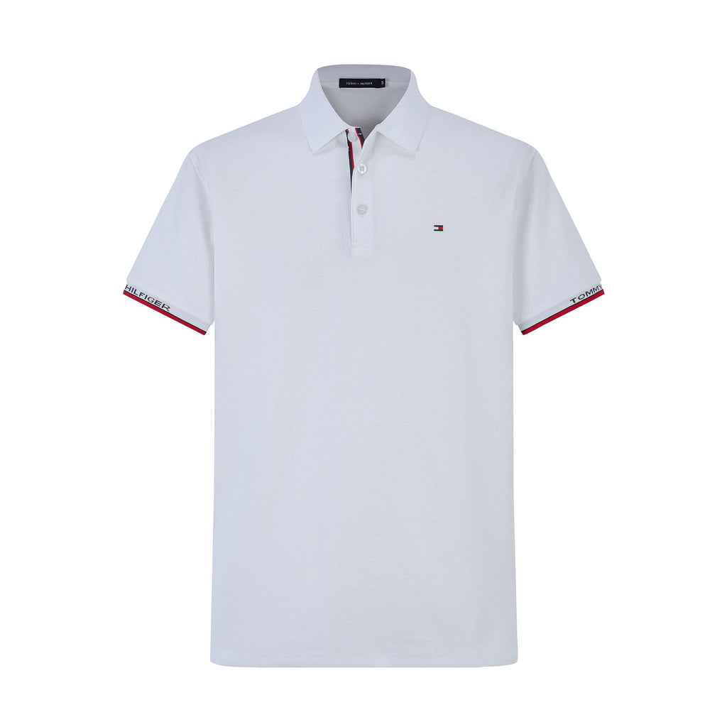 Camiseta T364-8 Tipo Polo Blanca Para hombre