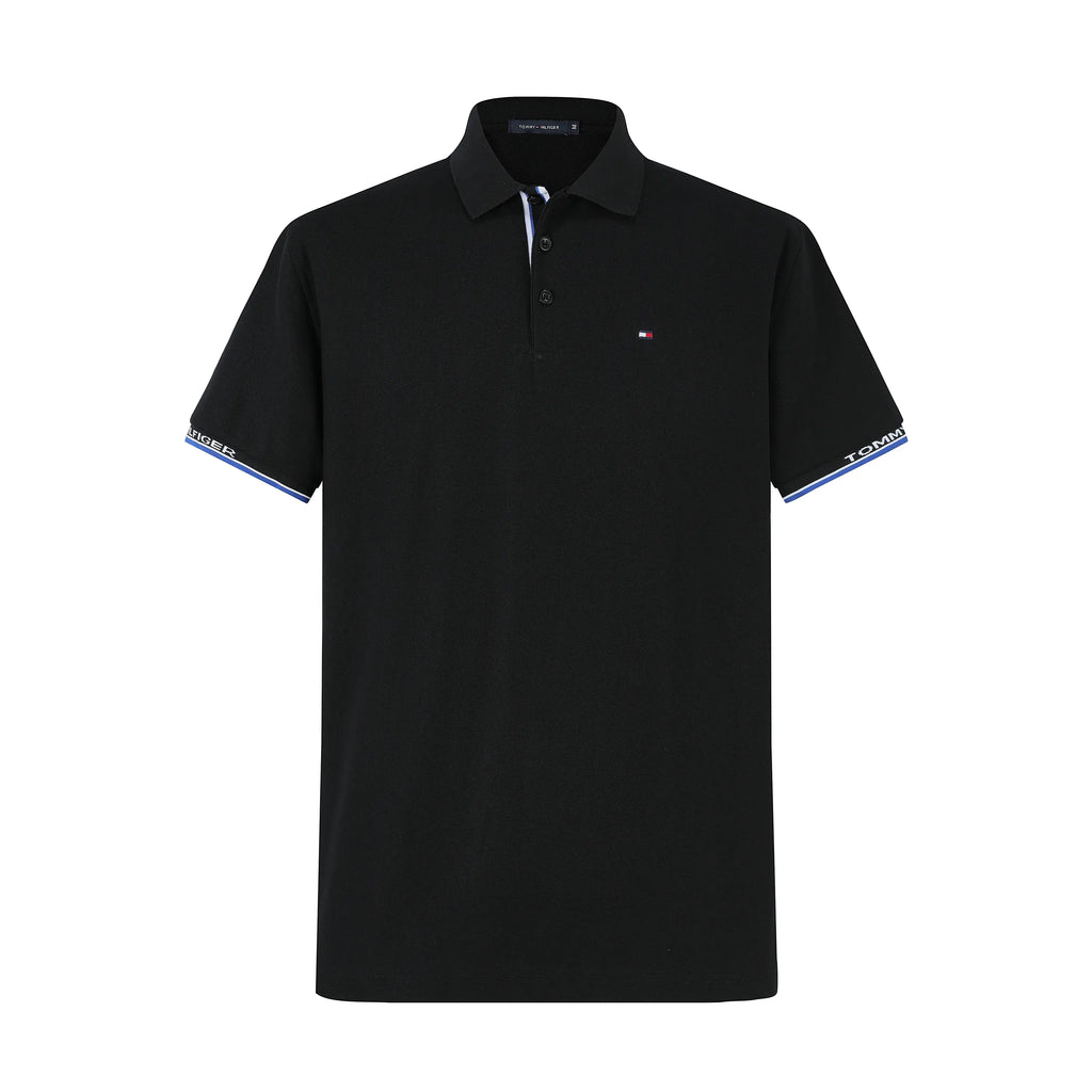 Camiseta T364-8 Tipo Polo Negra Para hombre