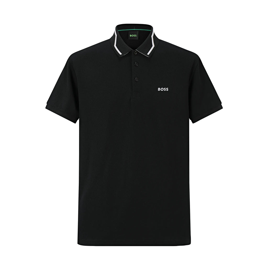 Camiseta 22-8 Tipo Polo Negro Para Hombre