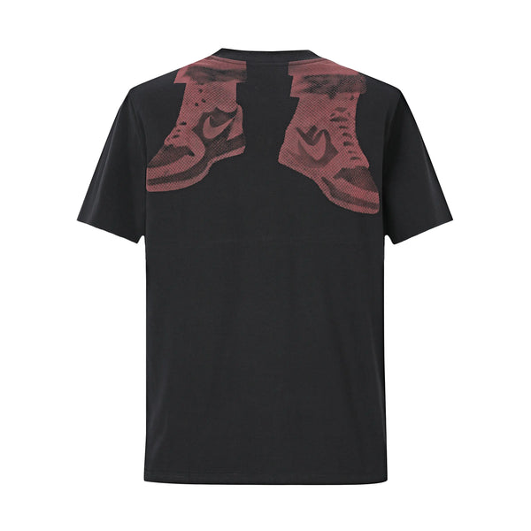 Camiseta 36037 Estampada Negra Para Hombre