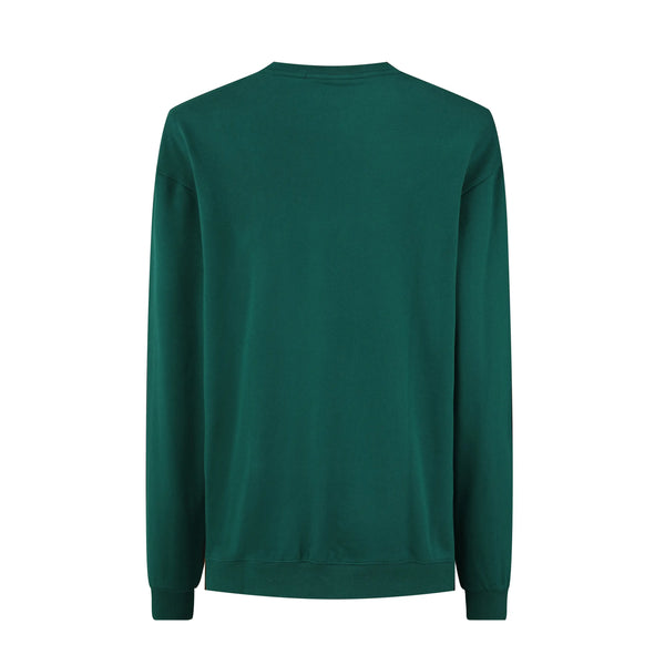 Buzo Oversize 568015 Verde Cuello Redondo Para Hombre