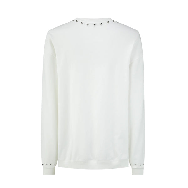 Buzo Oversize 568026 Blanco Cuello Redondo Para Hombre