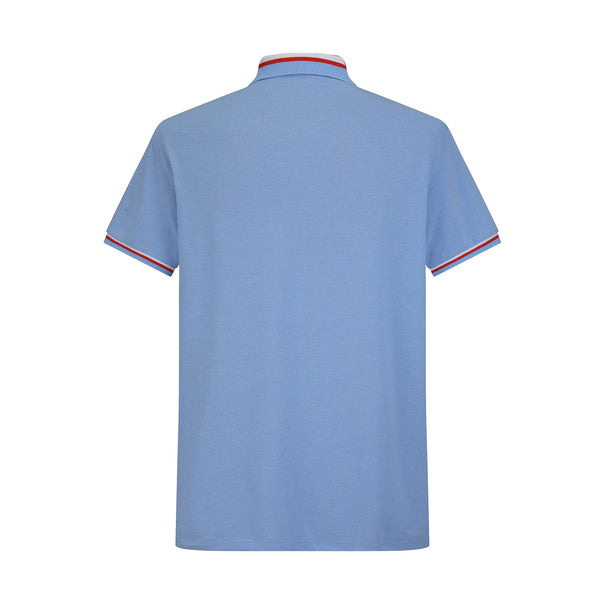 Camiseta 58184 Tipo Polo Azul Para Hombre