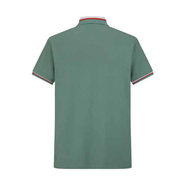 Camiseta 58184 Tipo Polo Verde Oscuro Para Hombre