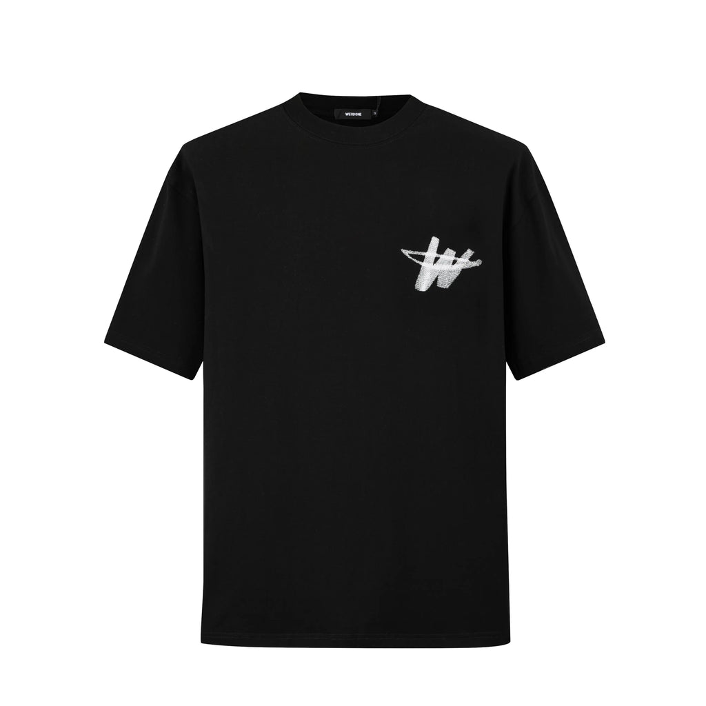 Camiseta 88649 Negra Oversize Para Hombre