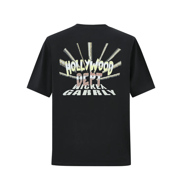 Camiseta 834010  Oversize Negra Para Hombre