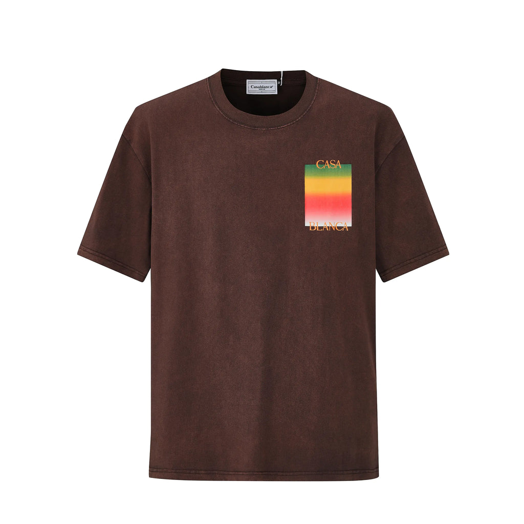 Camiseta 88764 Café Oversize Para Hombre