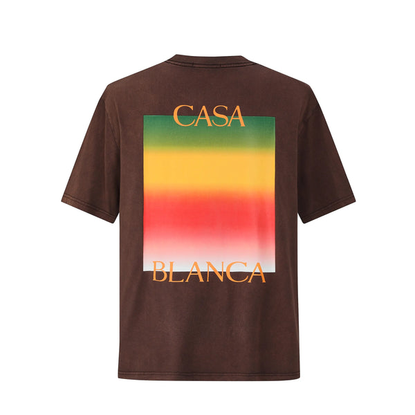 Camiseta 88764 Café Oversize Para Hombre