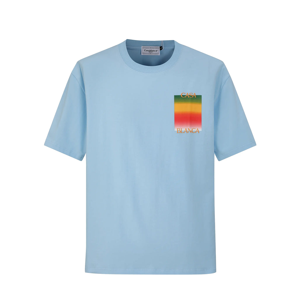 Camiseta 88764 Azul Claro Oversize Para Hombre