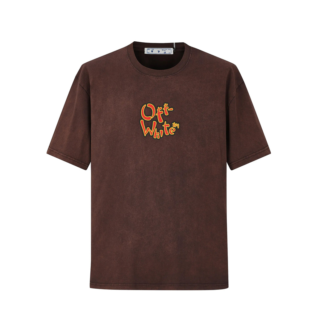 Camiseta 88760 Oversize Café Para Hombre