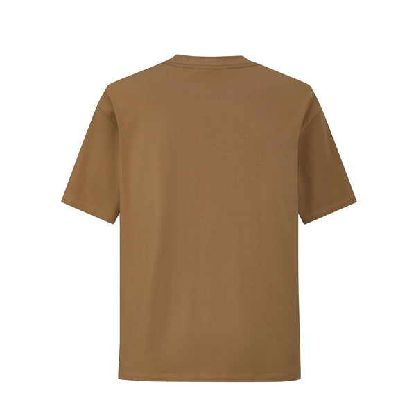 Camiseta 88753 Oversize Café Para Hombre