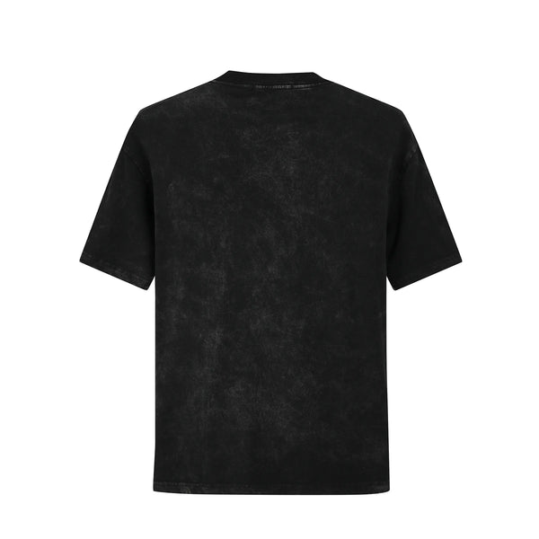 Camiseta 88754 Oversize Negro Pickling Para Hombre