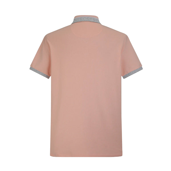 Camiseta 93008 Tipo Polo Rosa  Para Hombre