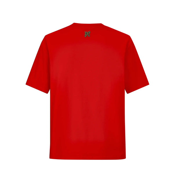 Camiseta 88768 Oversize Roja Para Hombre