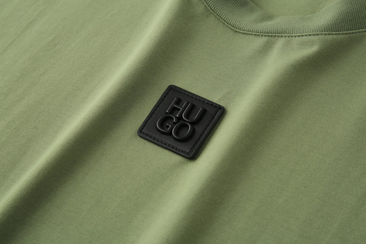 Camiseta B66002 Básica Verde Para Hombre