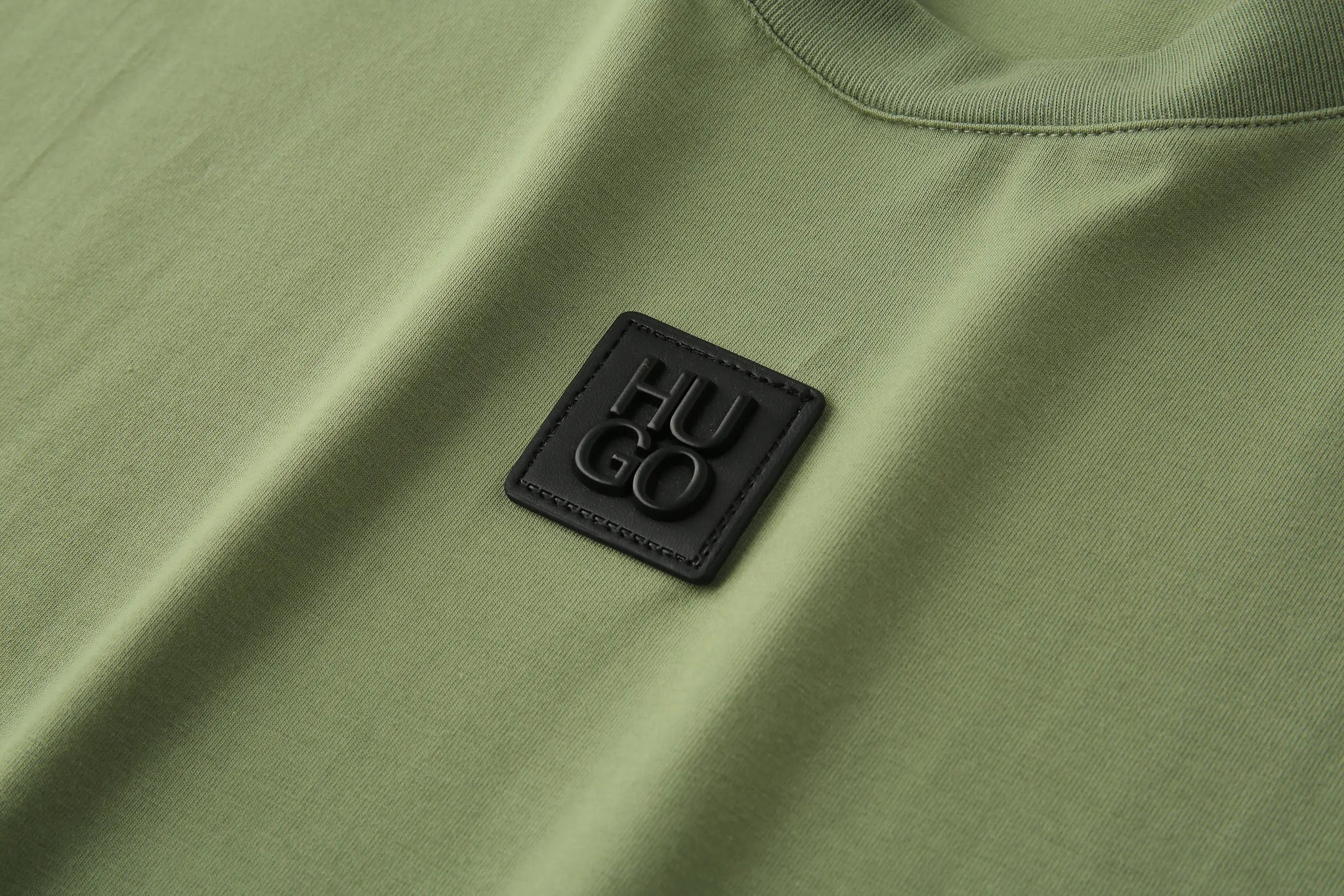 Camiseta B66002 Básica Verde Para Hombre
