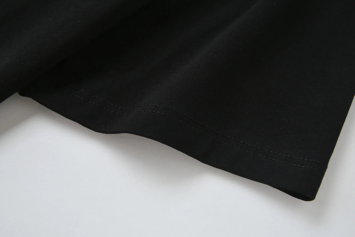 Camiseta 166075 Estampada Negra Para Hombre