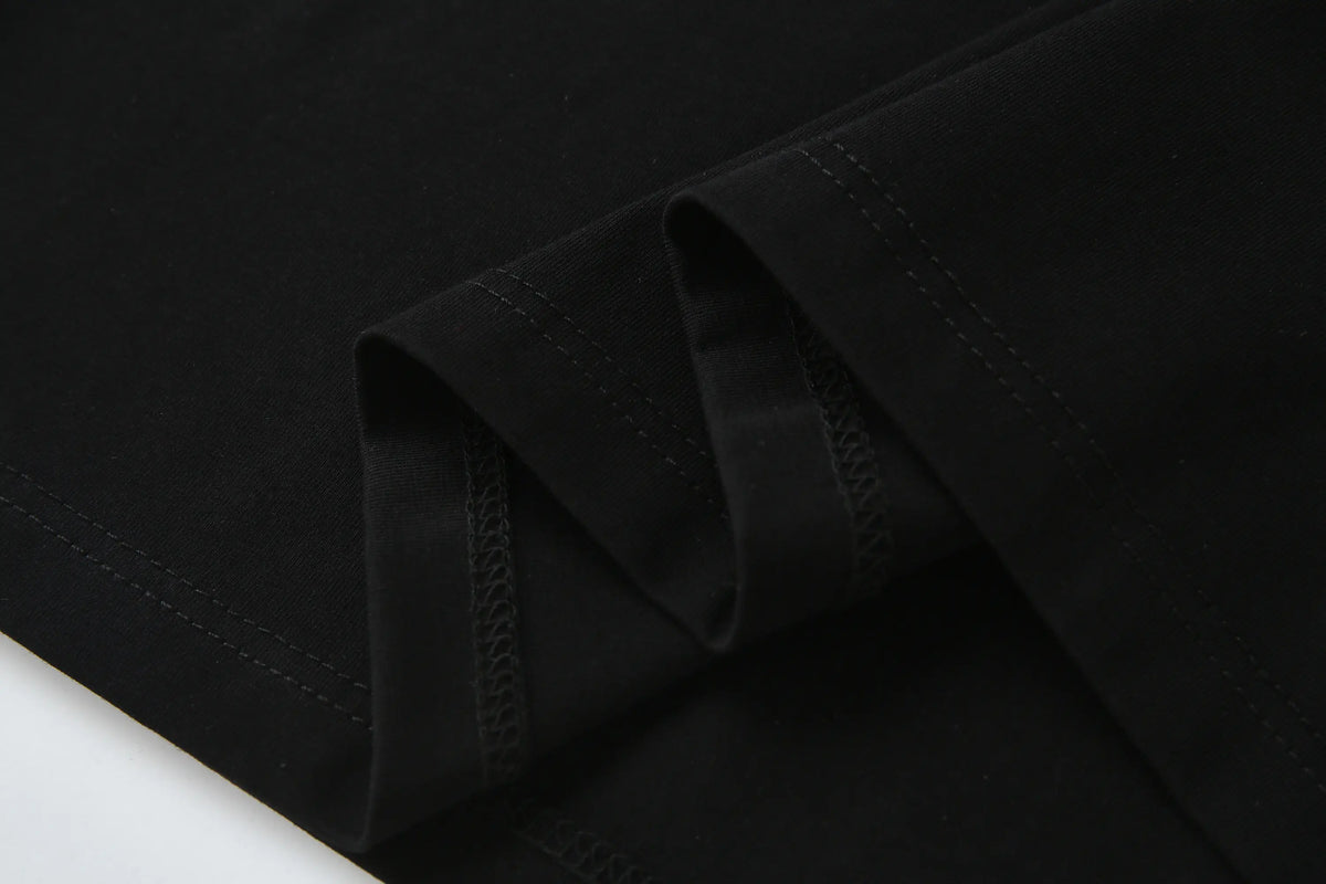 Camiseta 166075 Estampada Negra Para Hombre