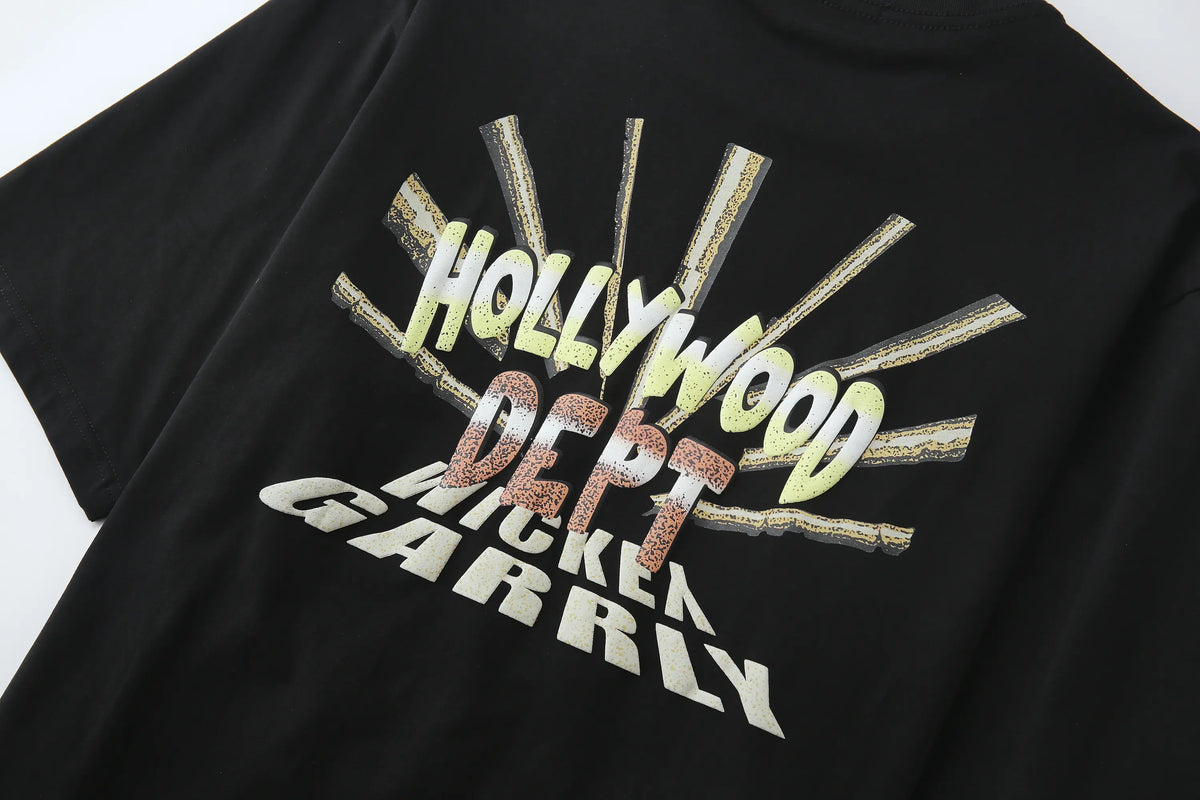 Camiseta 834010  Oversize Negra Para Hombre
