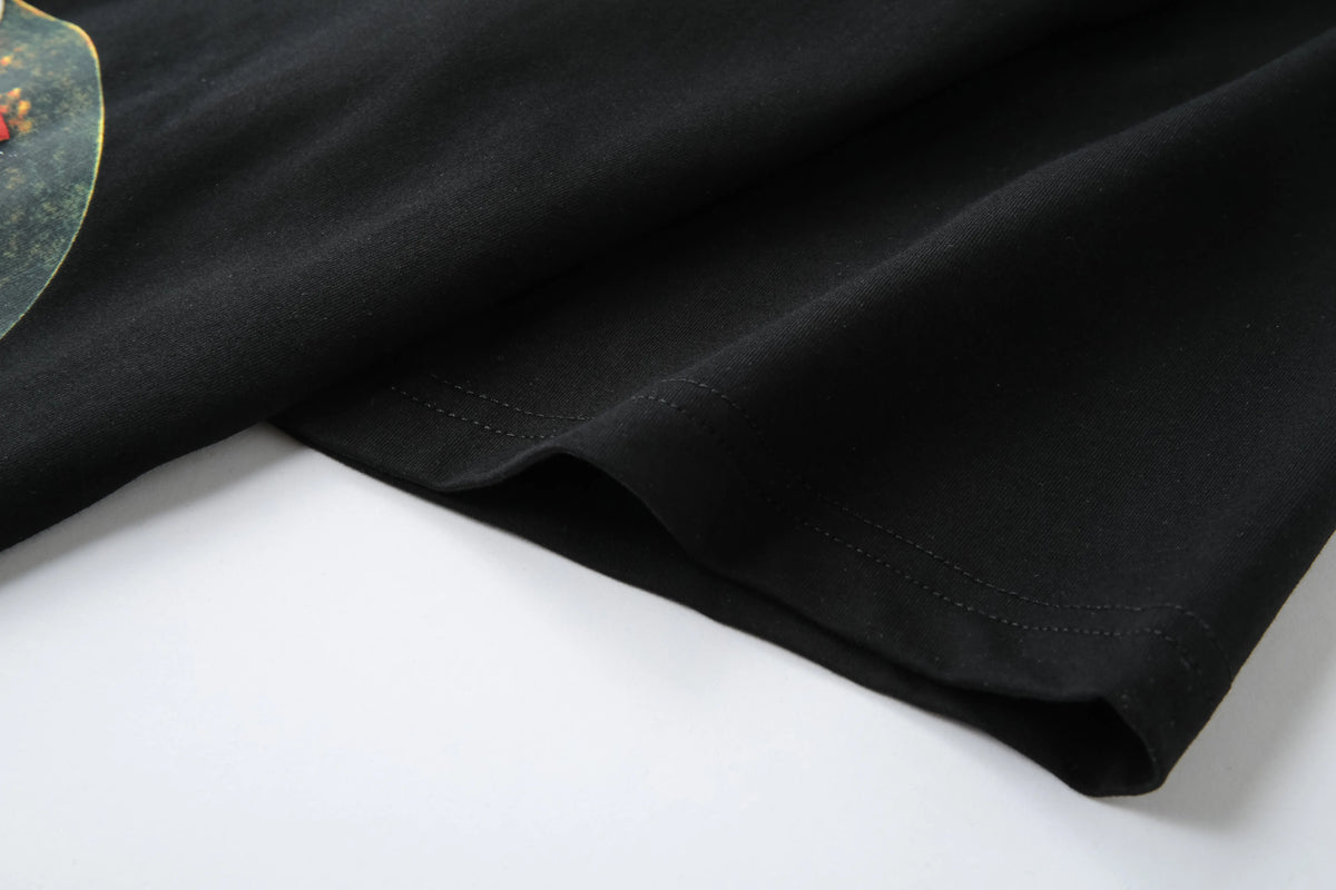 Camiseta 88627 Oversize Negra Para Hombre