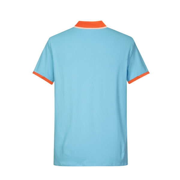 Camiseta 58192 Tipo Polo Azul Claro Para Hombre