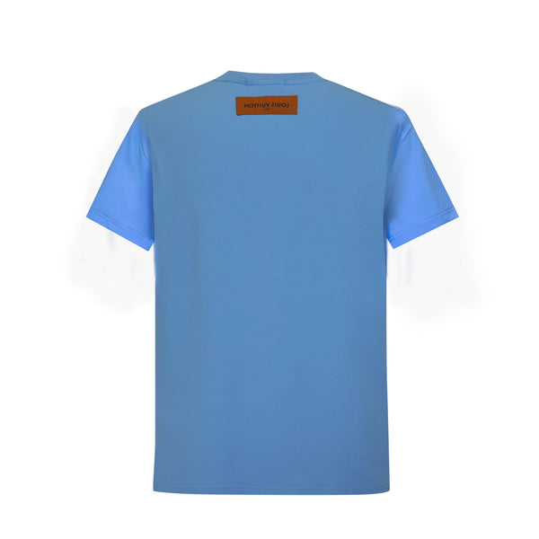 Camiseta 886007 Estampada Azul Para Hombre