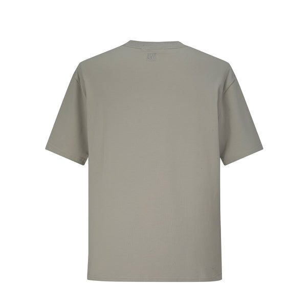 Camiseta 88050 Oversize Basica Gris Para Hombre