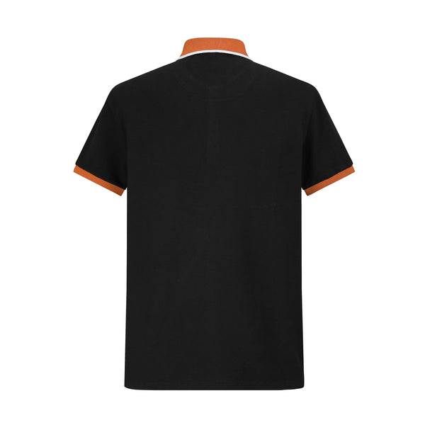 Camiseta 93002 Tipo Polo Negra Para hombre